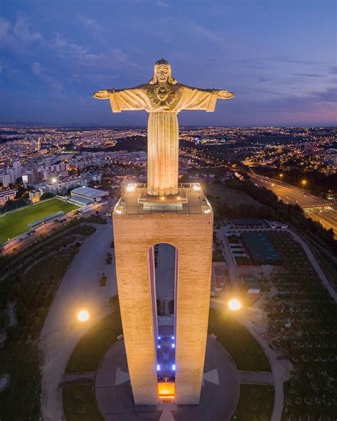 Cristo Rei Crist The King Almada Lisbon Portugal C Joel Santos