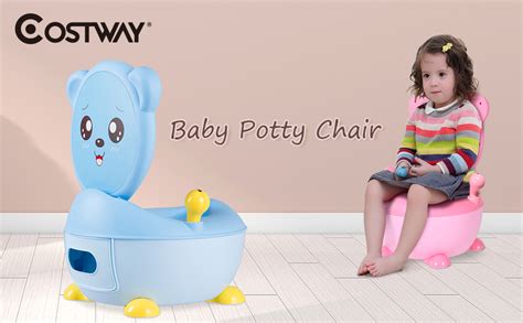 Costway 3 In 1 Baby Potty Chair Toddler Children Kids Training Toilet