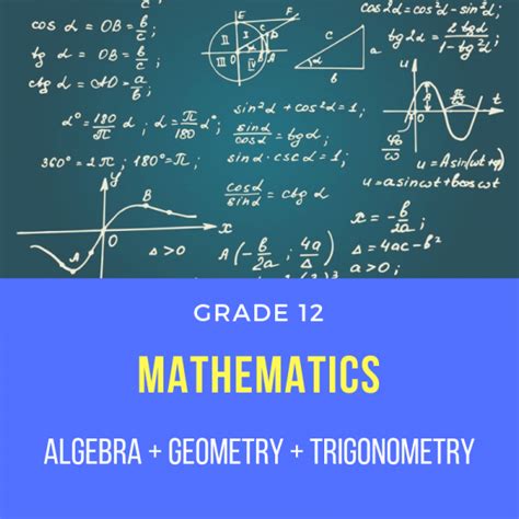 Grade 12 Mathematics Online Tuition