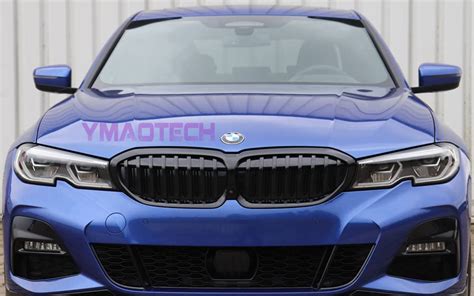 Gloss Black Front Hood Grille With Camera Hole 2019 For Bmw G20 330i