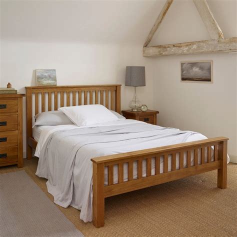 Original Rustic Solid Oak 5ft King Size Bed Oak Bedroom Furniture