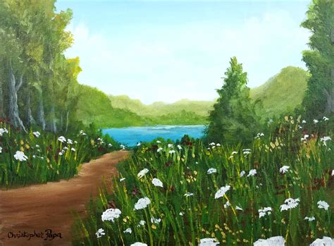 Learn How To Paint This Beautiful Landscape In Acrylics By Visiting The