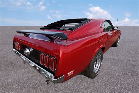 1969 Mustang Rear View Photograph By Gill Billington Pixels