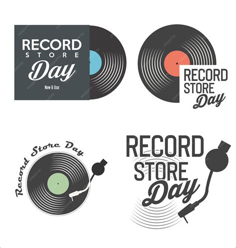 Premium Vector Retro Vinyl Record Store Day Background Collection