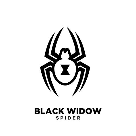 Black Widow Outline Spider Logo Icon Design 2373418 Vector Art At Vecteezy