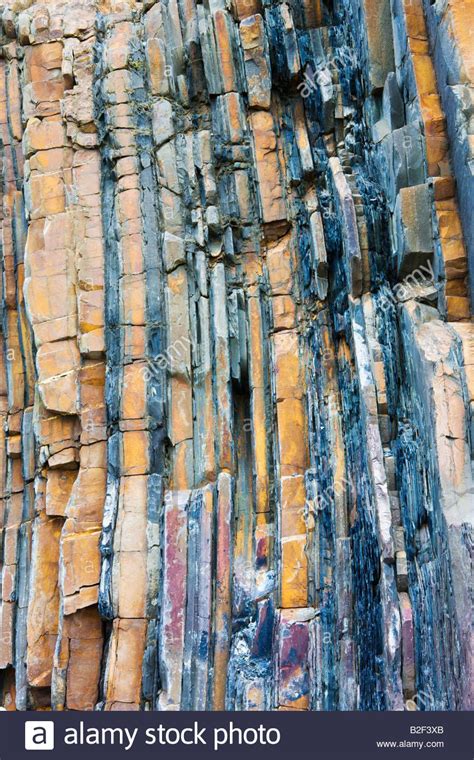 Download This Stock Image Geological Rock Strata At Sandymouth Bay In