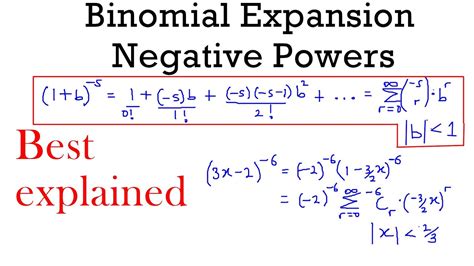 Binomial Expansion With Negative Power Expanding A Bxn When N Is
