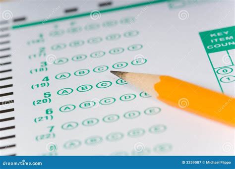 Pencils On Exam Stock Image Image Of Answer Answers 3259087