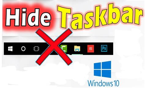How To Hide Taskbar Windows When Playing Games