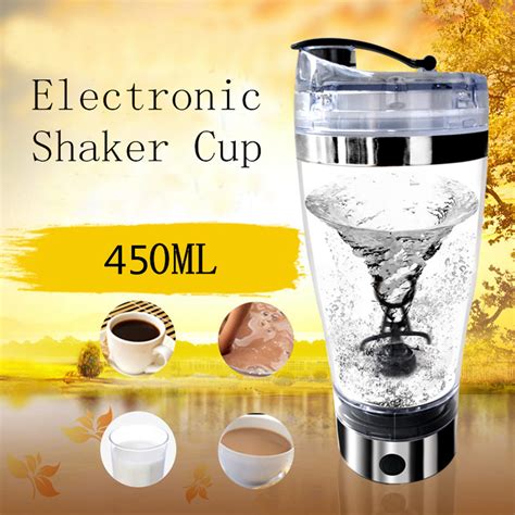 450ml Usb Charging Electric Shaker Cup Blender Detachable Mixing Cup Fitness Protein Powder