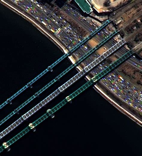 Kompsat 3 Satellite Image Hangang Bridge Seoul Satellite Imaging Corp