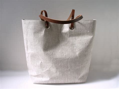 Natural Linen Tote Bags By Independent Reign