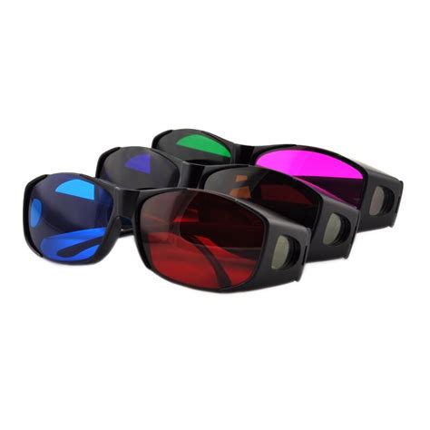 3 Pieceslot Complementary Anaglyph Red Blue 3d Glasses Suit For 3d
