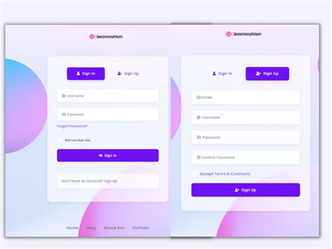 Ui Login And Signup Form Design Ios And Android Kits Uplabs
