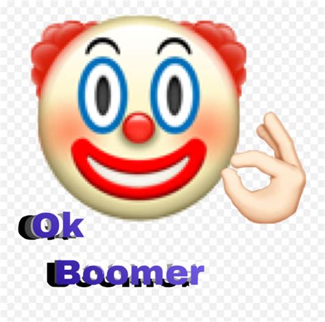 Popular And Trending Boomer Stickers Clown Face Emojibooger Emoji