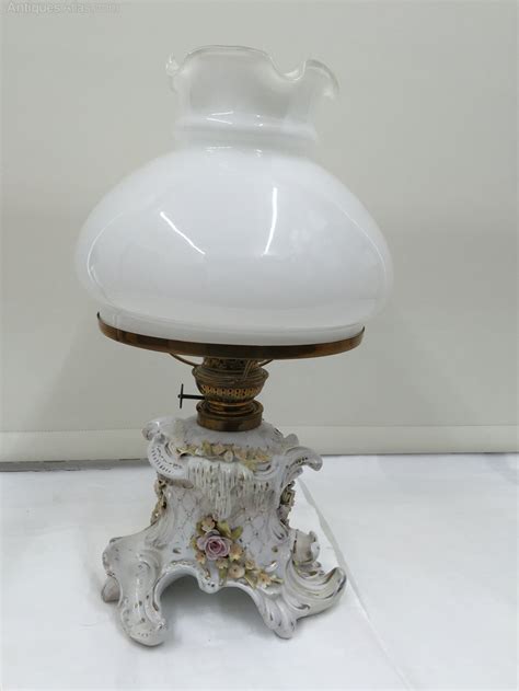 Antiques Atlas Volkdstet Porcelain Oil Lamp Circa 1870