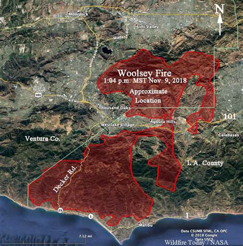 Woolsey Fire Map Current Latest Updates And Information World Map