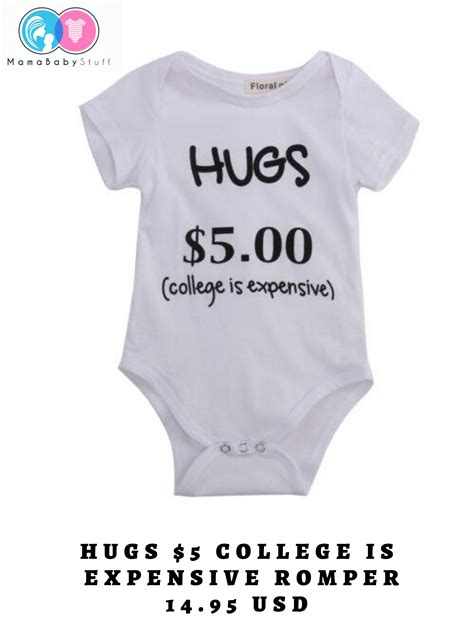 Hugs $5 College is Expensive Romper | Romper Outfit | Romper For Kids | Romper For Baby Girl ...
