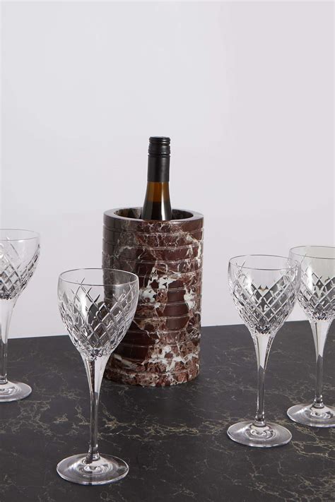 Soho Home Barwell Set Of Four Cut Crystal White Wine Glasses Net A Porter
