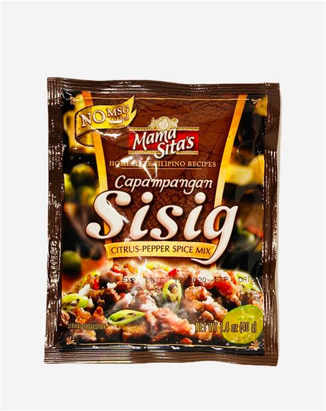 Mama Sitas Capampangan Sisig Citrus Pepper Spice Mix Filipino