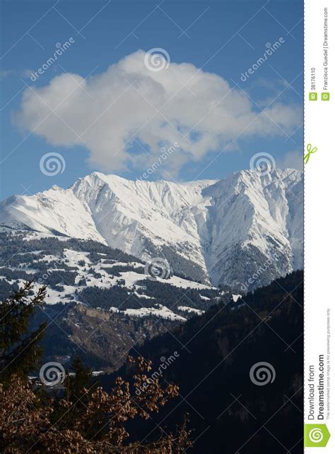 Scenic View Of The Swiss Alps Stock Photo Image Of Scenery