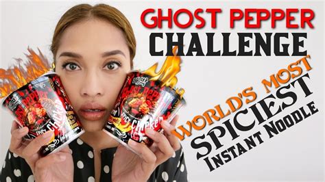 It was hotter than samyang's 2x i baked some fire noodles with cheese in the oven, it was super spicy.but delicious at the same time! Ghost Pepper Noodles Challenge (Malay) - YouTube