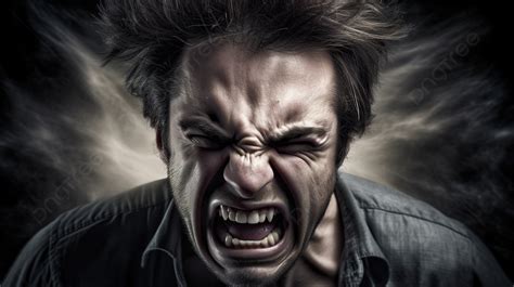 Man S Face With His Anger And Rage Background Pictures Of Anger Anger