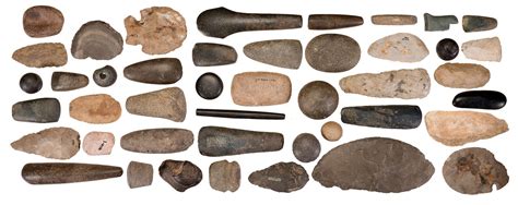 Various Primitive Stone Tools And Relics Rock Island Auction