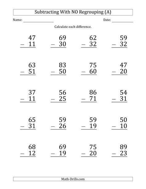There are plenty of free printable math worksheets for grade 1 available online. 5 Free Math Worksheets First Grade 1 Addition Adding 2 Digit Plus 1 Digit No Regrouping ...