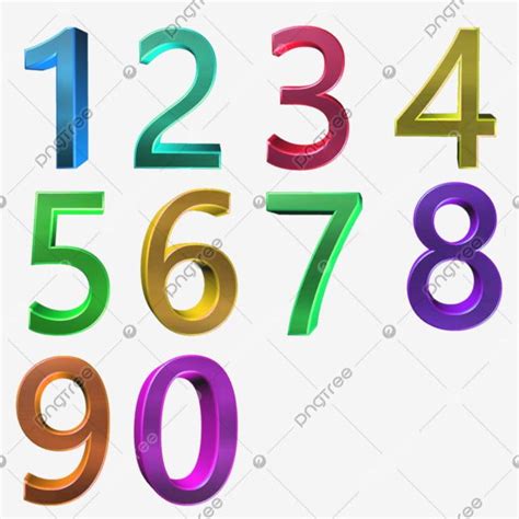 The Numbers Are Multicolored And Have Different Letters On Them