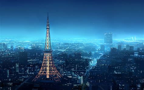 Lihat ide lainnya tentang animasi, jepang tokyo, gambar anime. anime, Tokyo Tower, Shirosaki Otoha, Japan Wallpapers HD ...