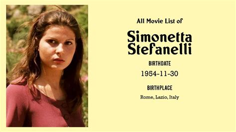 Simonetta Stefanelli Movies List Simonetta Stefanelli Filmography Of Simonetta Stefanelli YouTube
