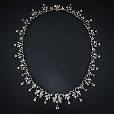 Victorian Diamond Fringe Necklace