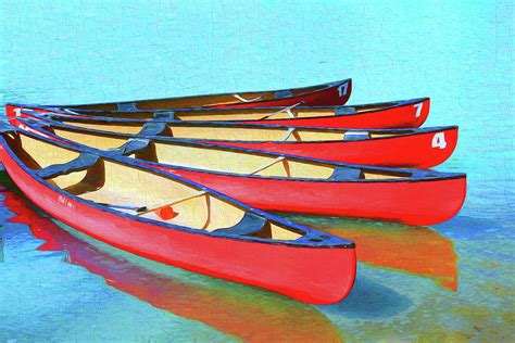 Red Canoes Lake Louise Photograph By Ola Allen Fine Art America