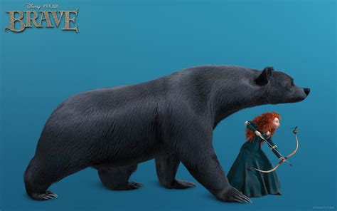 Merida And Bear Brave Mystery Wallpaper