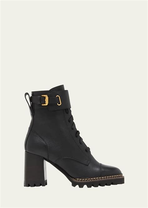 See By Chloe Mallory Buckle Combat Boots Bergdorf Goodman
