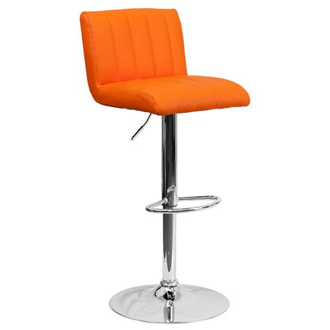 Flash Furniture Contemporary Vinyl Adjustable Height Barstool With