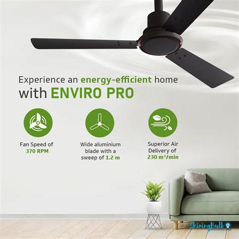 Buy V Guard Enviro Pro Bldc 1200mm Ceiling Fan Online