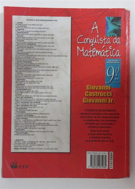 A Conquista Da Matemática 9 Ano Manual Do Professor Pdf