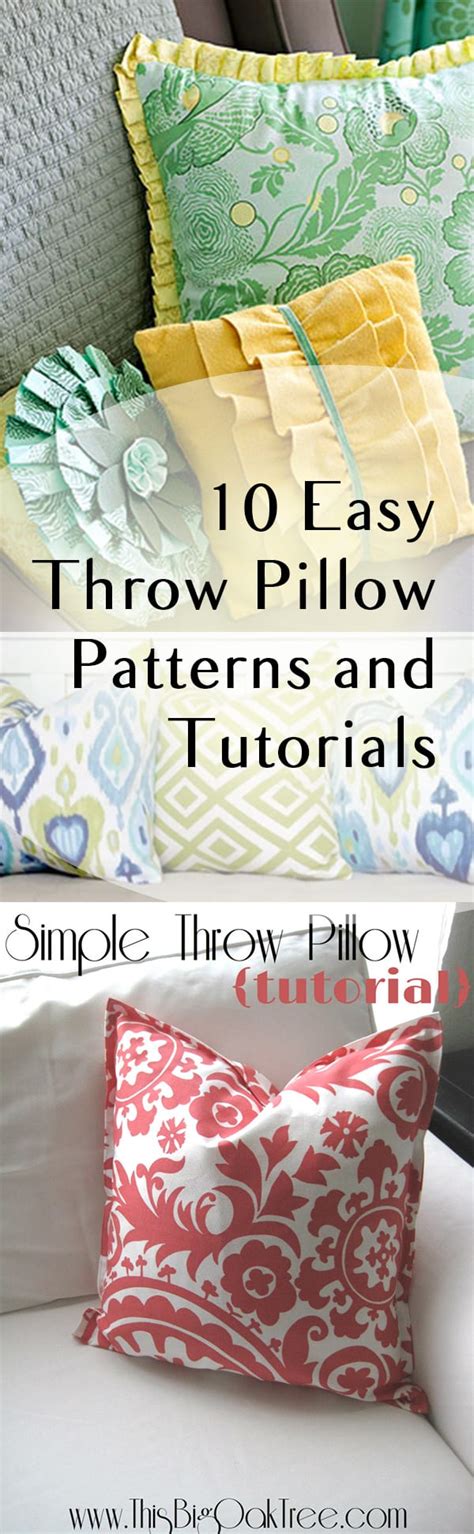 10 Easy Diy Throw Pillow Patterns How To Build It