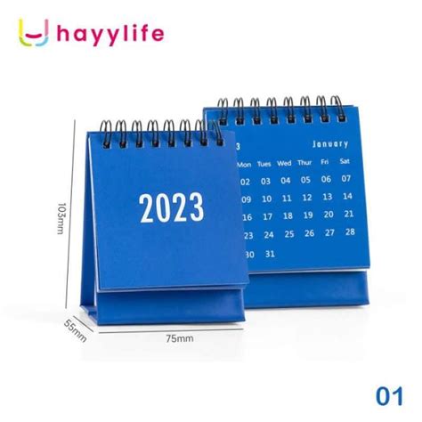 Promo Hayylife Kalender Mini Kalender Mini 2023 Kartun Lucu Kalender