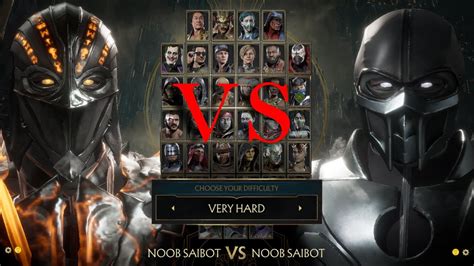 Mortal Kombat 11 Noob Saibot Vs Noob Saibot Bi Han Difficulty Very