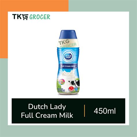 Dutch Lady Purefarm Sterilised Milk 450ml Full Cream Low Fat