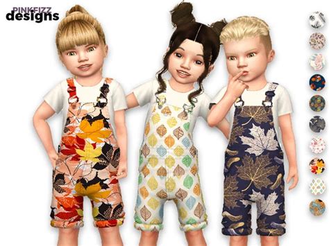 Little Junior Autumn Overalls In 2020 Overalls Cindy Dress Sims 4