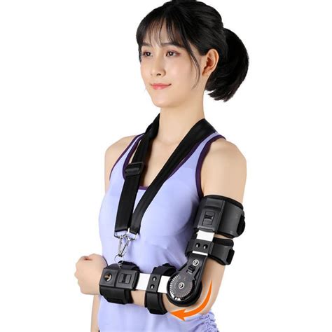 Hinged Rom Elbow Brace With Sling Adjustable Post Op Elbow Brace