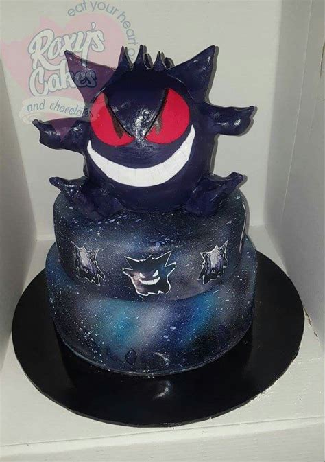 Pokemon Galaxy Cake Gengar Cake Galaxy Cake Pokemon Cake Cake