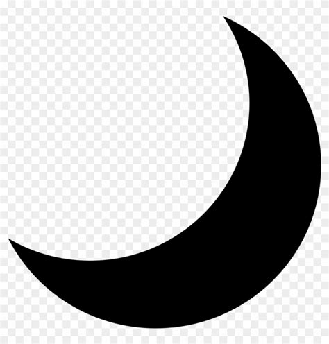 Emojione Bw 1f319 Black Moon Symbol Copy And Paste Hd Png Download