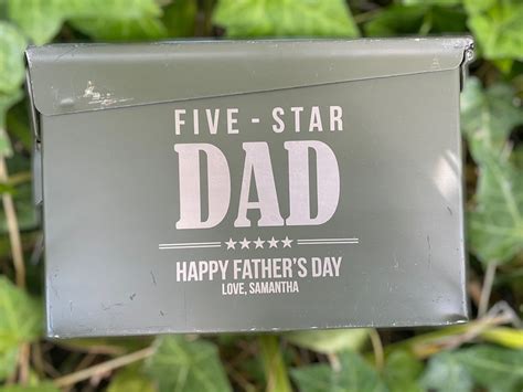 Fathers Day Personalized Engraved Ammo Can Storage Box Etsy