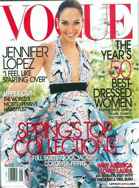 Jennifer Lopez Vogue Us Vogue Magazine Jennifer Lopez