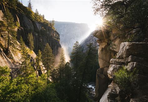 The Mist Trail Yosemite National Park By Mitchel Jones